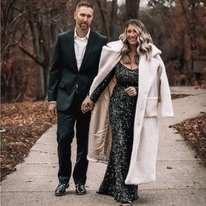 Sequin Long Sleeve Gown/ Dress - NWT